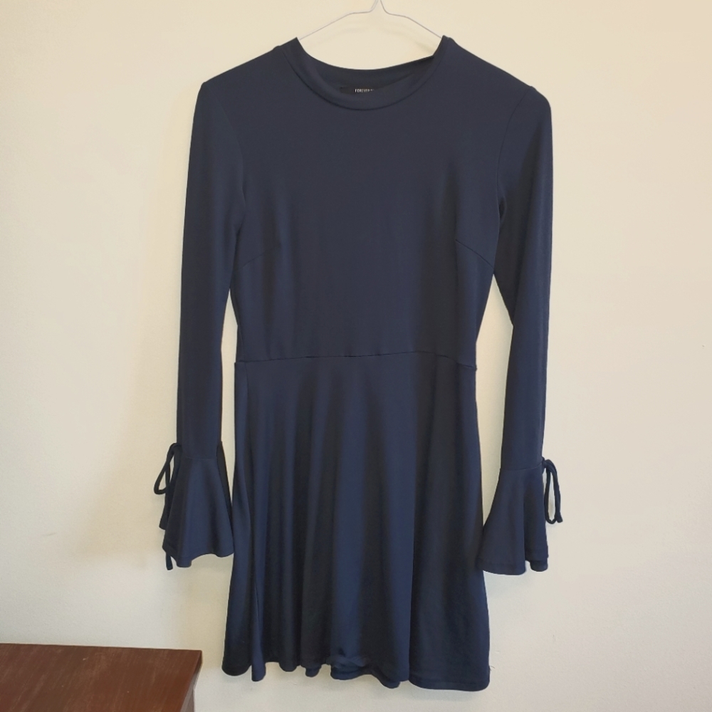 NWOT Women's Forever 21 Navy Blue Skater Dress 